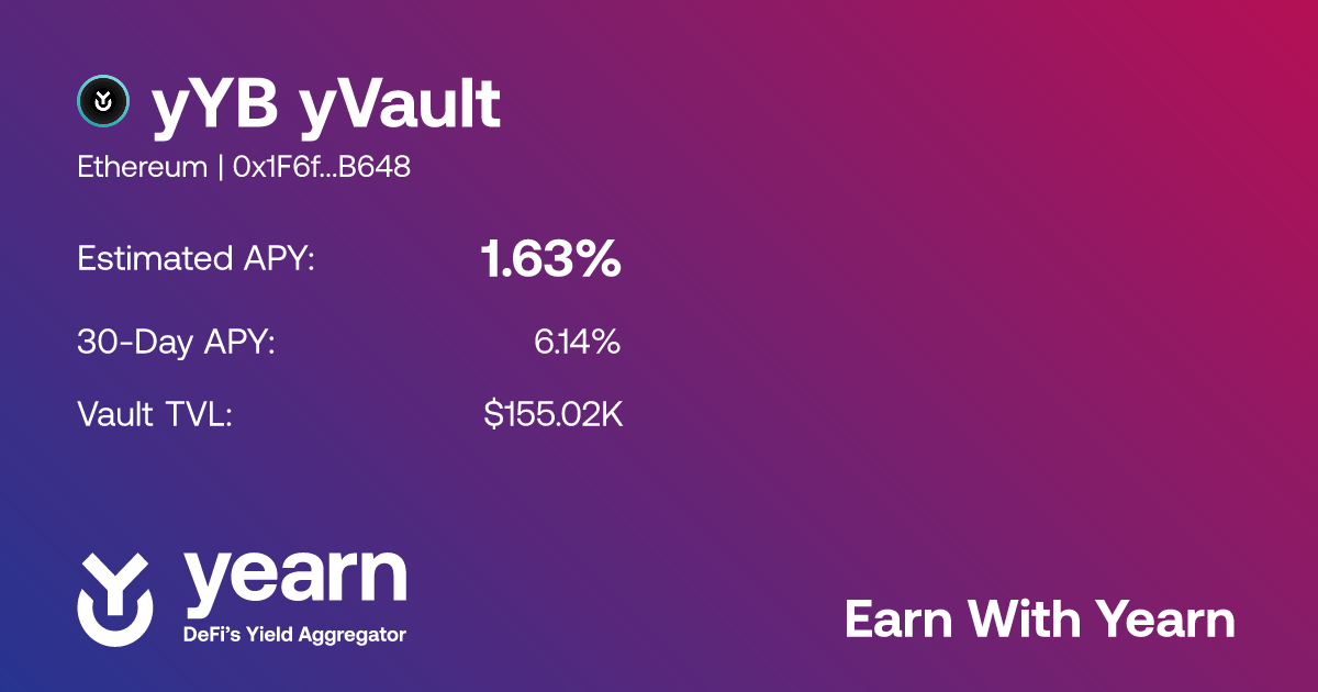 yYB yVault (yvyYB) | Yearn